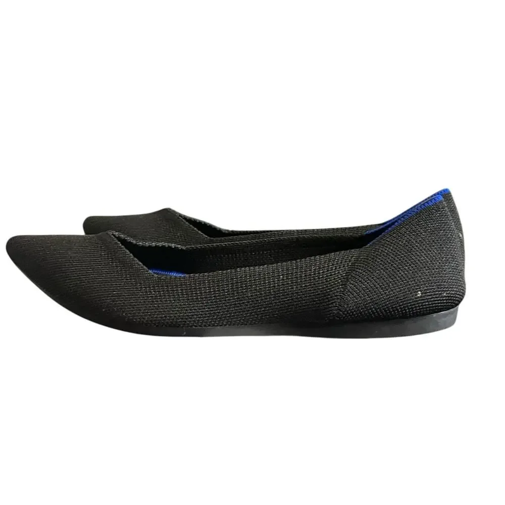 Rothy’s The Point Women’s Flats Black Size 8 - Picture 4 of 12